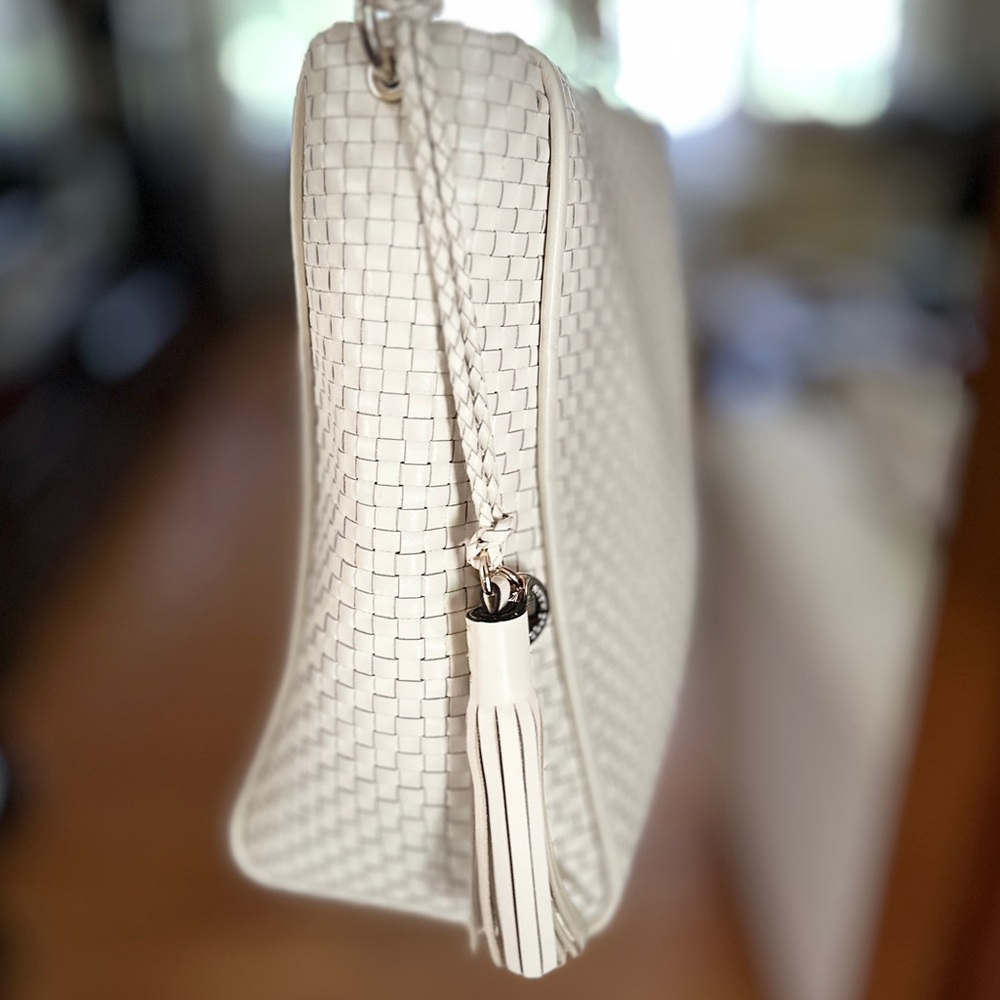 Cole Haan Leather (Genevieve Weave) Shoulder Bag - Picture 3 of 14